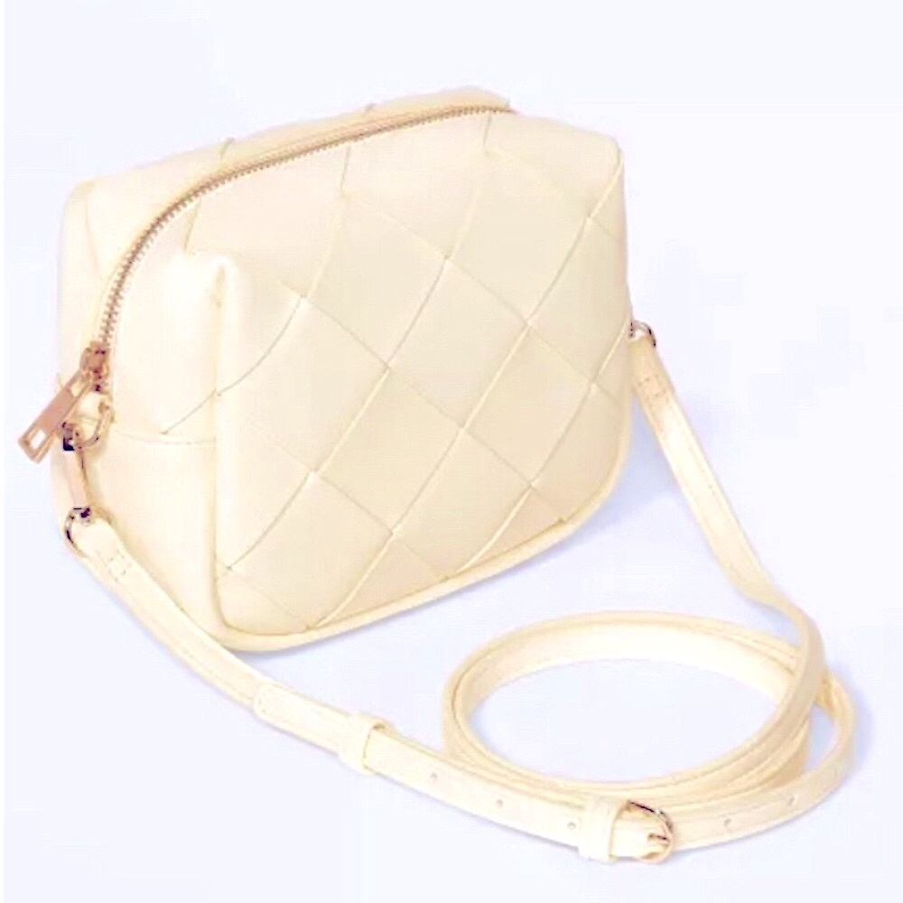 A New Day Cube Crossbody Bag Pale Yellow New NWT *Please read description